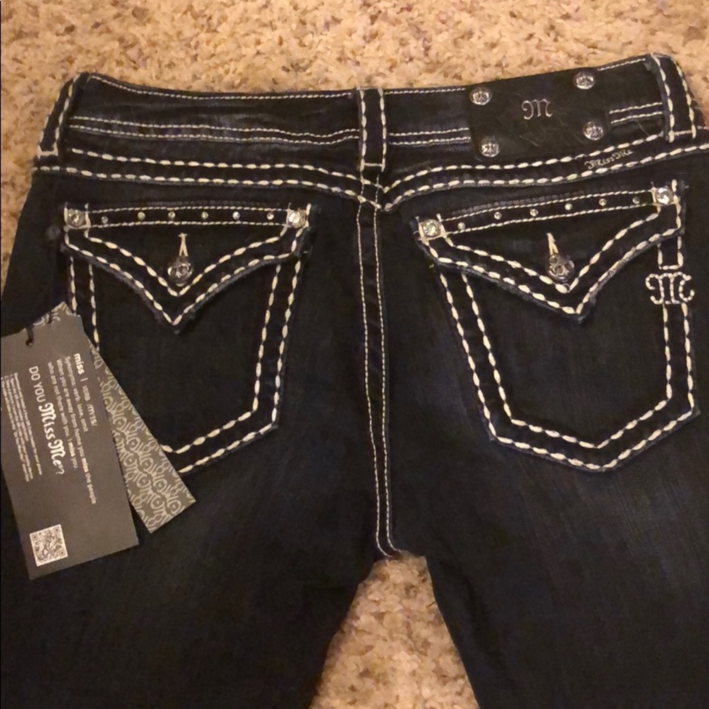 NWT Miss Me Dark Wash Denim/ Size 30L